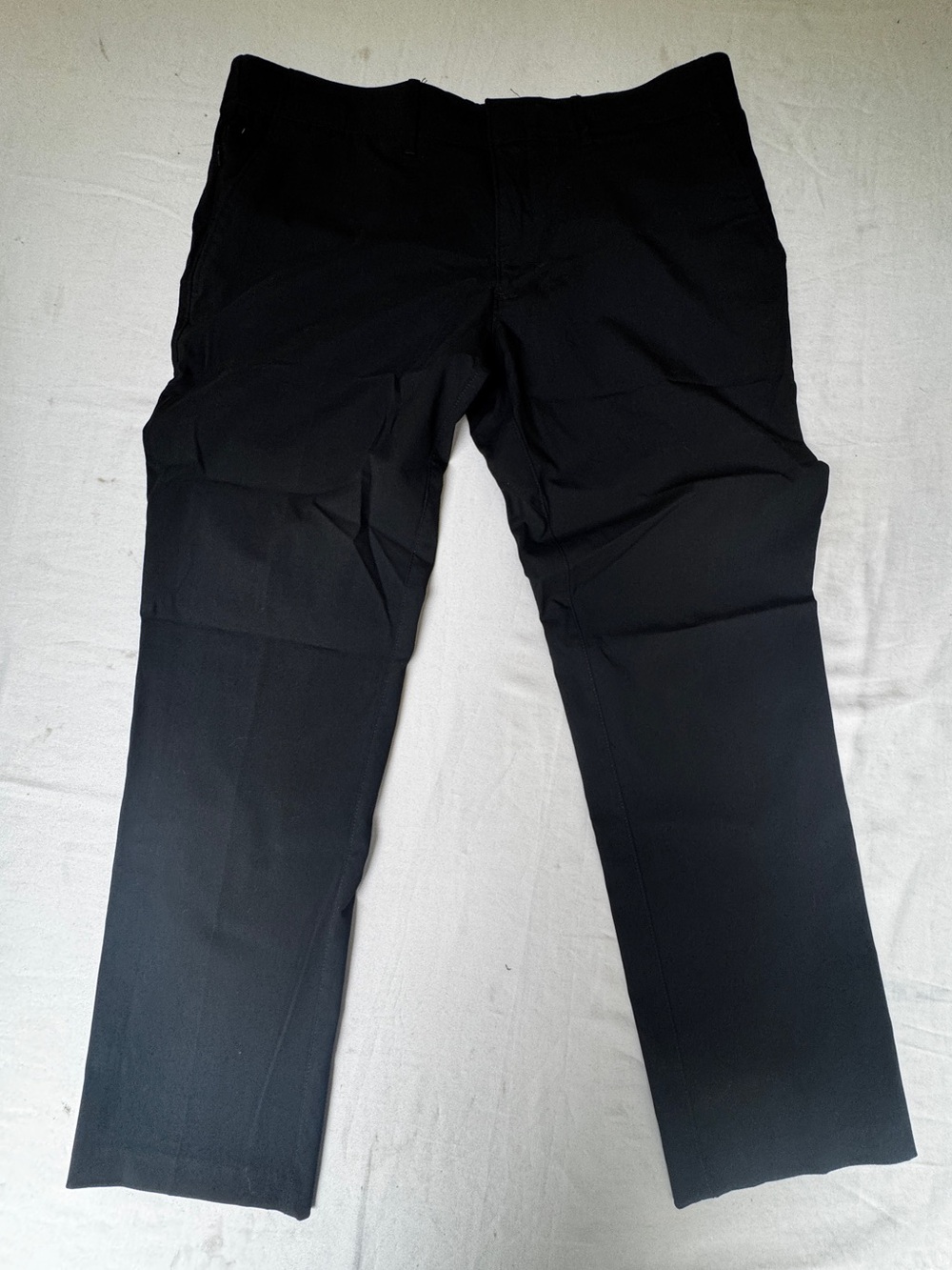 Kenneth Cole Classic office wear Men's Black Pants Flat front straight fit W38